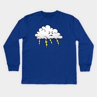 Angry Cloud Kids Long Sleeve T-Shirt